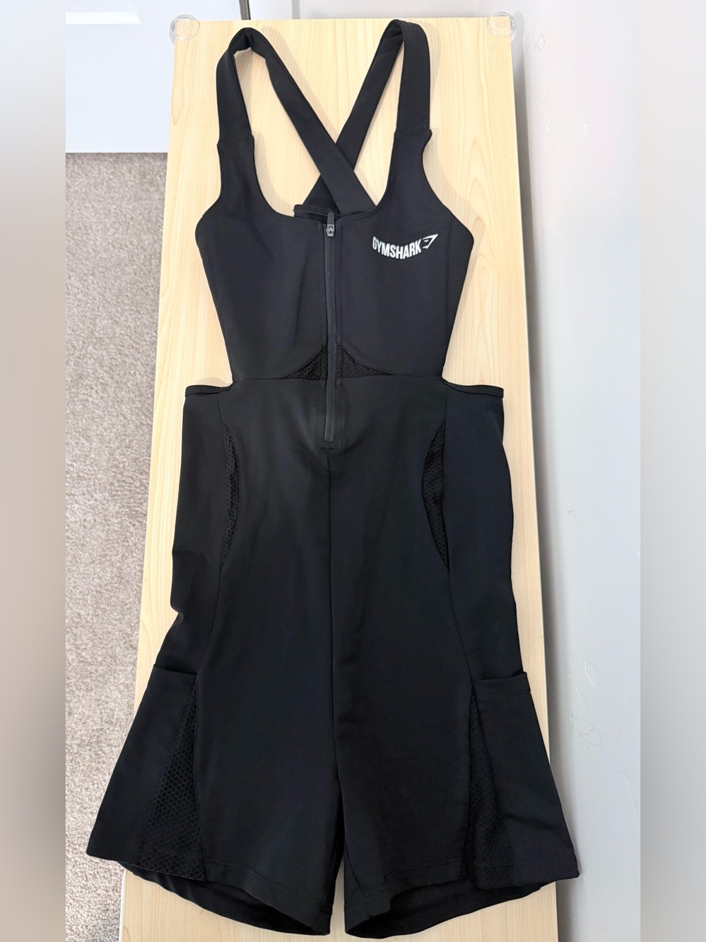Gymshark Black Women's Zip-Front Performance Jumpsuit